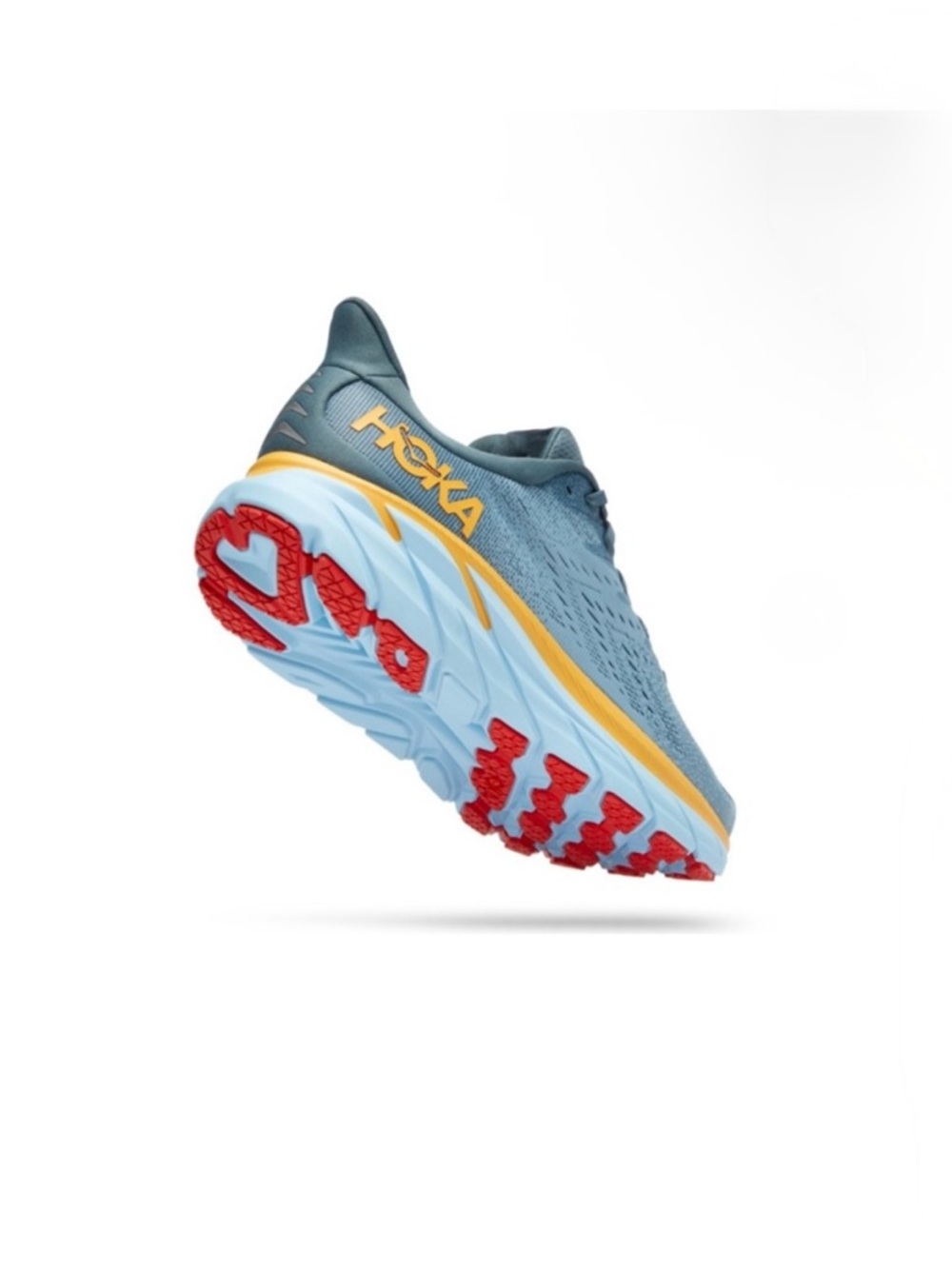 HOKA CLIFTON 8 MEN RUNNING
SHOES (MOUNTAIN SPRING) size 8D new women 9.5 unisex